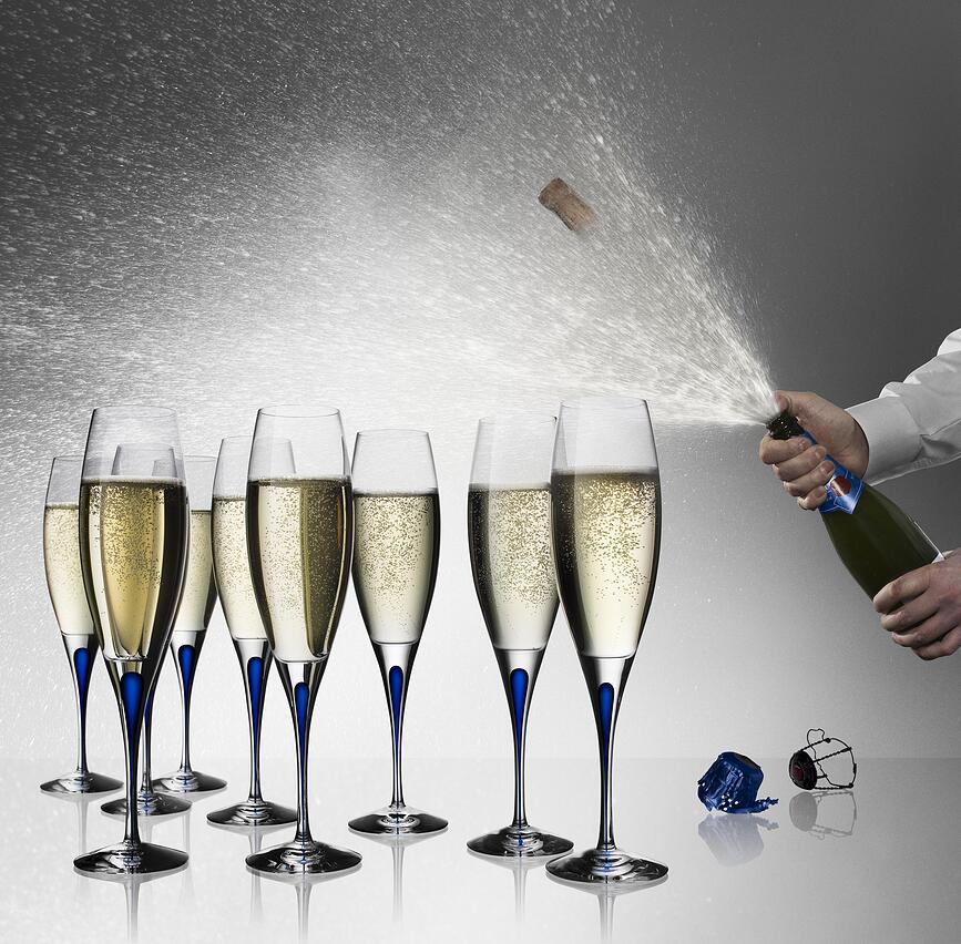 Intermezzo Flûte à Champagne 260 ml, bleue