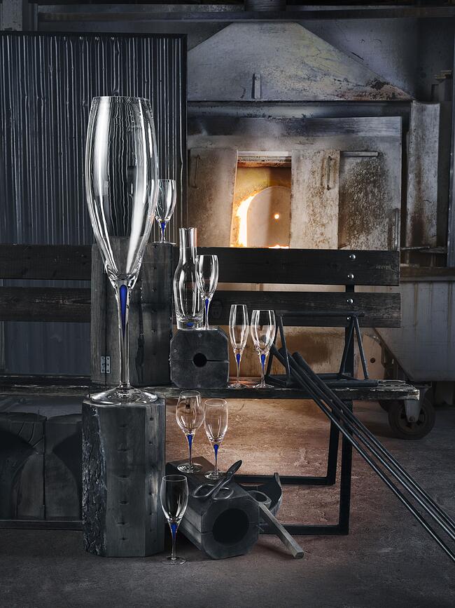 Intermezzo Flûte à Champagne 260 ml, bleue