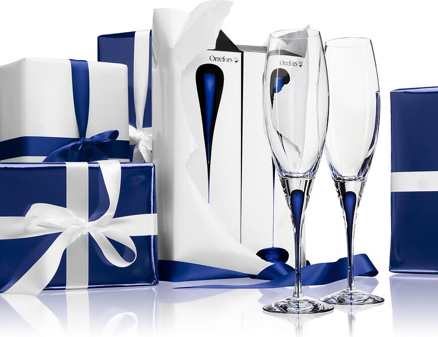 Intermezzo Flûte à Champagne 260 ml, bleue