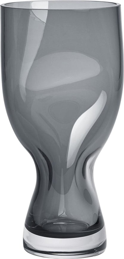 Jarrón deformado Squeeze, 23 cm, gris azulado