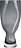 Jarrón irregular Squeeze, 34 cm, azul grisáceo