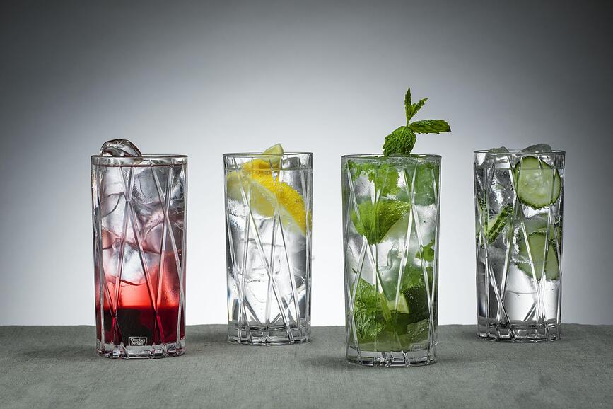 Kozarci za long drink City 370 ml, 2 kos