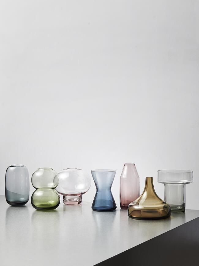 Midsummer Mini Vases, blue, 7 pcs.