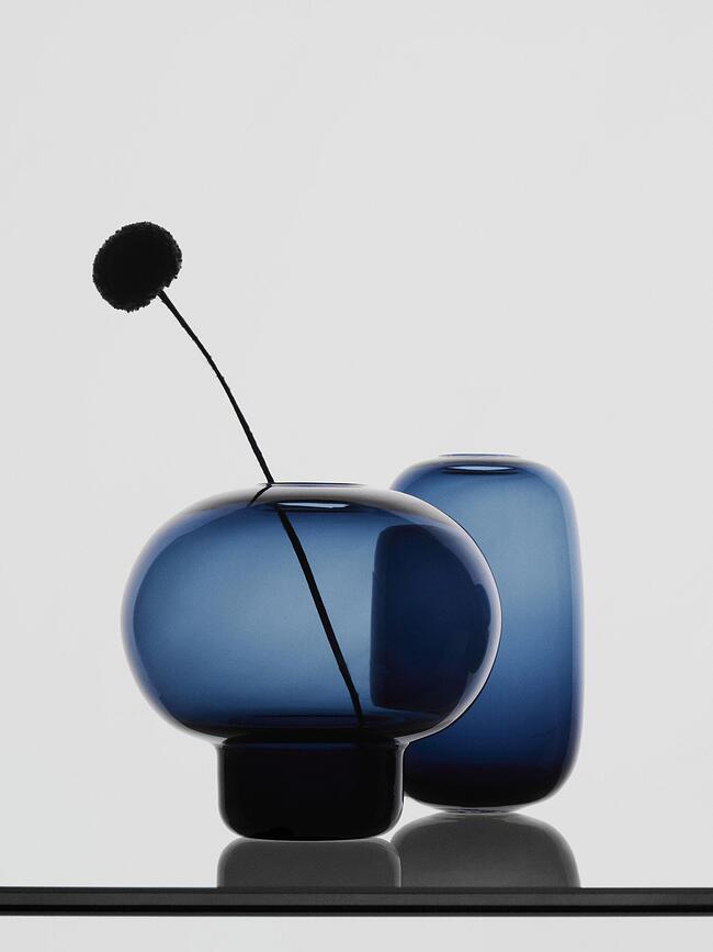 Mini vases Midsummer bleus, lot de 7