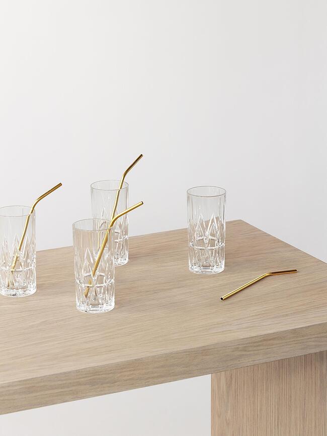 Pajitas con cepillo limpiador Peak, Set de 4 piezas