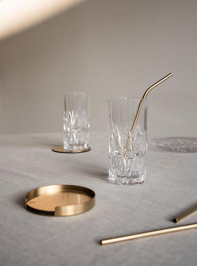 Pajitas con cepillo limpiador Peak, Set de 4 piezas