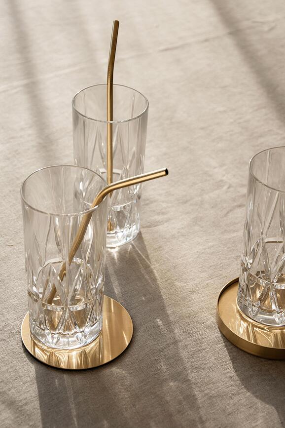 Peak Pailles avec brosse de nettoyage, Lot de 4