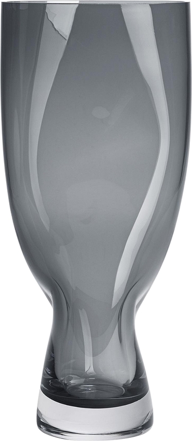 „Pokrčená“ váza Squeeze 34 cm sivo-modrá