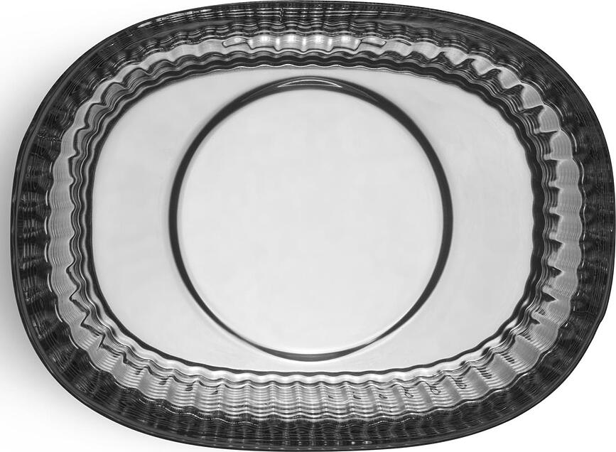 Portacandele per tealight Magica Ellipse 7 cm, grigio