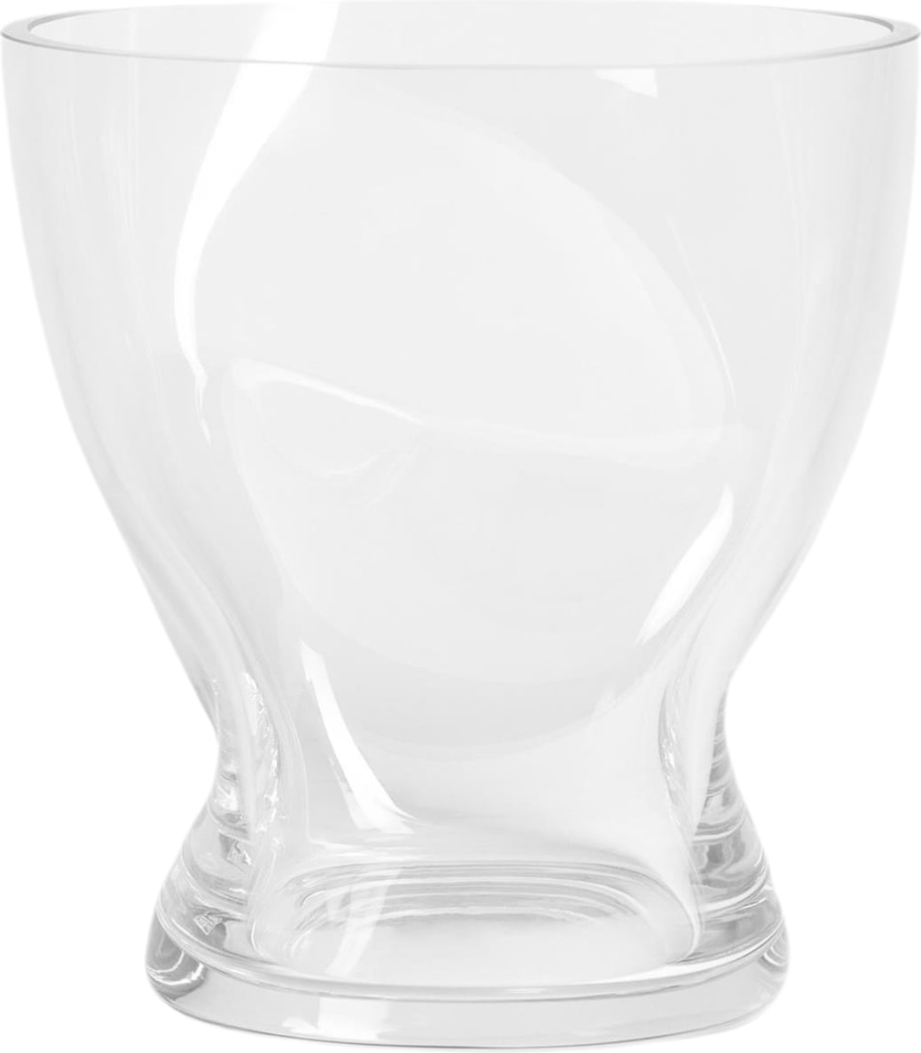Squeeze Gebogene Vase 18 cm durchsichtig