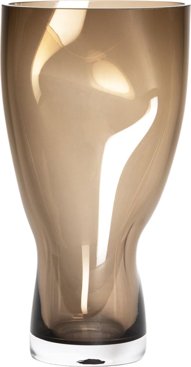 Squeeze Gebogene Vase 23 cm braun