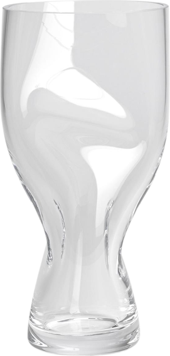 Squeeze Gebogene Vase 23 cm durchsichtig