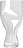 Squeeze Gebogene Vase 23 cm durchsichtig