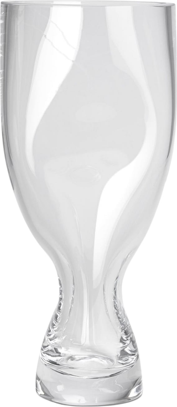 Squeeze Gebogene Vase 34 cm durchsichtig