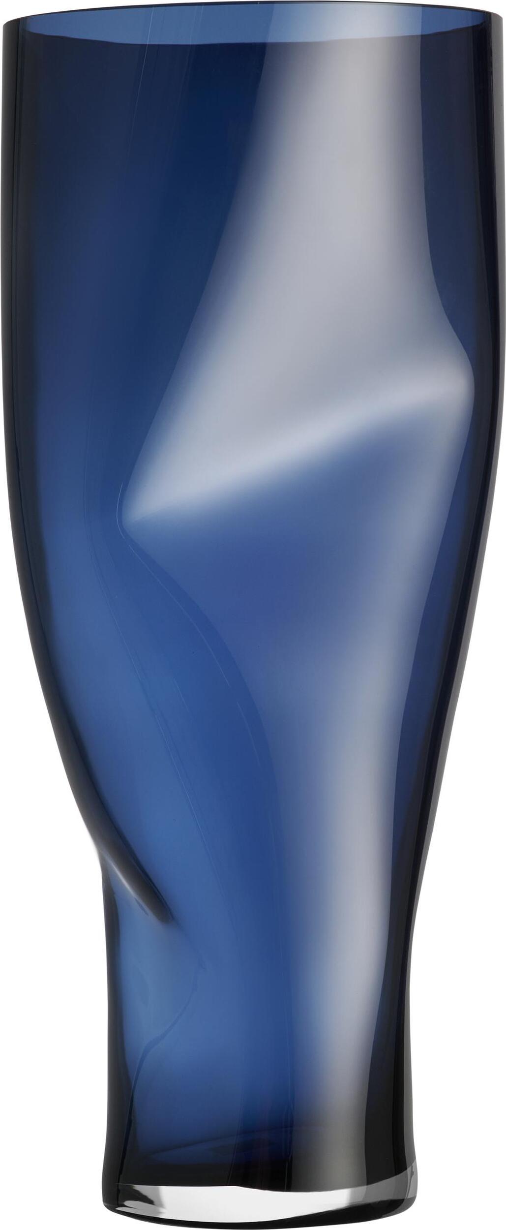 Squeeze Vase 50 cm, graublau