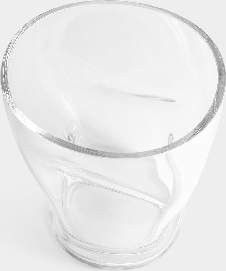 Squeeze Vase froissé, 18 cm, brun