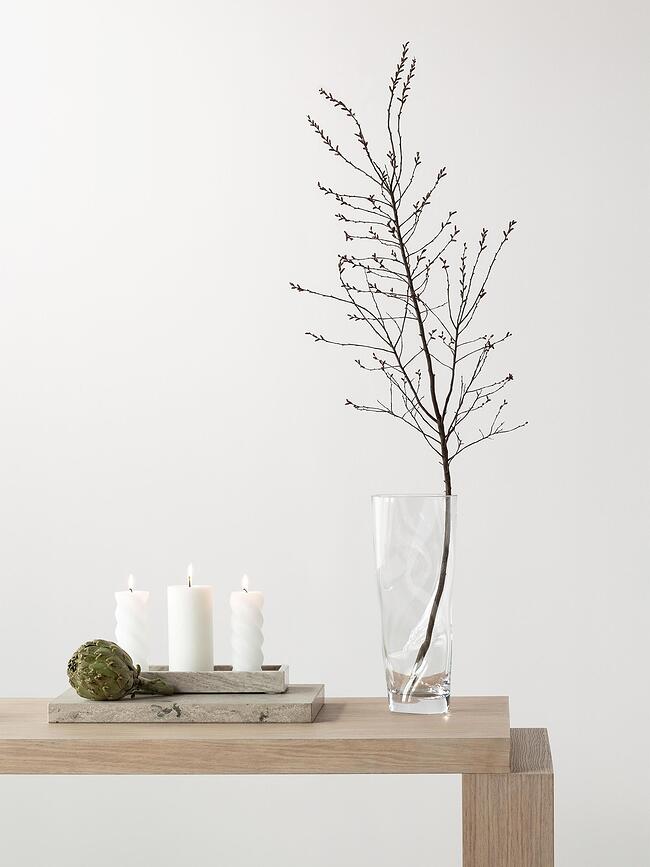 Squeeze Vase froissé, 34 cm, marron