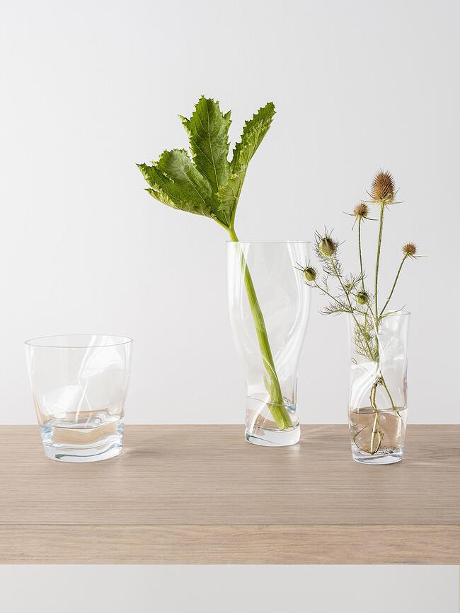 Squeeze Vase froissé, 34 cm, marron