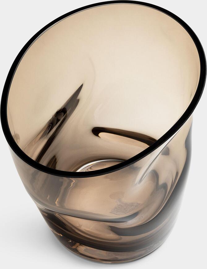 Squeeze Vaza zmečkana, 18 cm, rjava