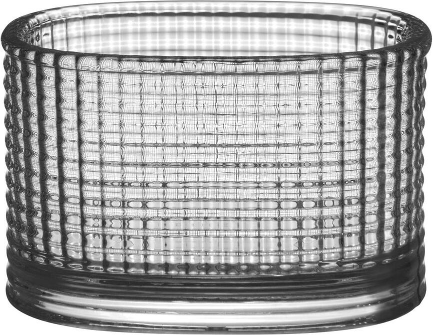 Teelichthalter Magica Ellipse 5 cm, grau