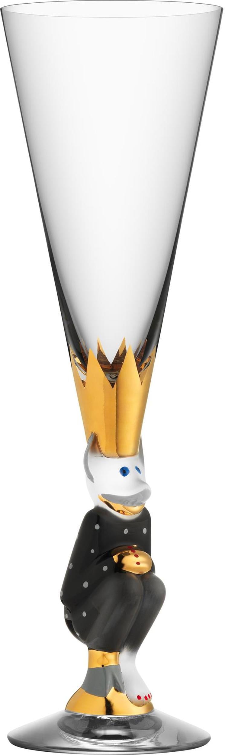 The Sparkling Devil Champagnerglas 190 ml dunkelgrau