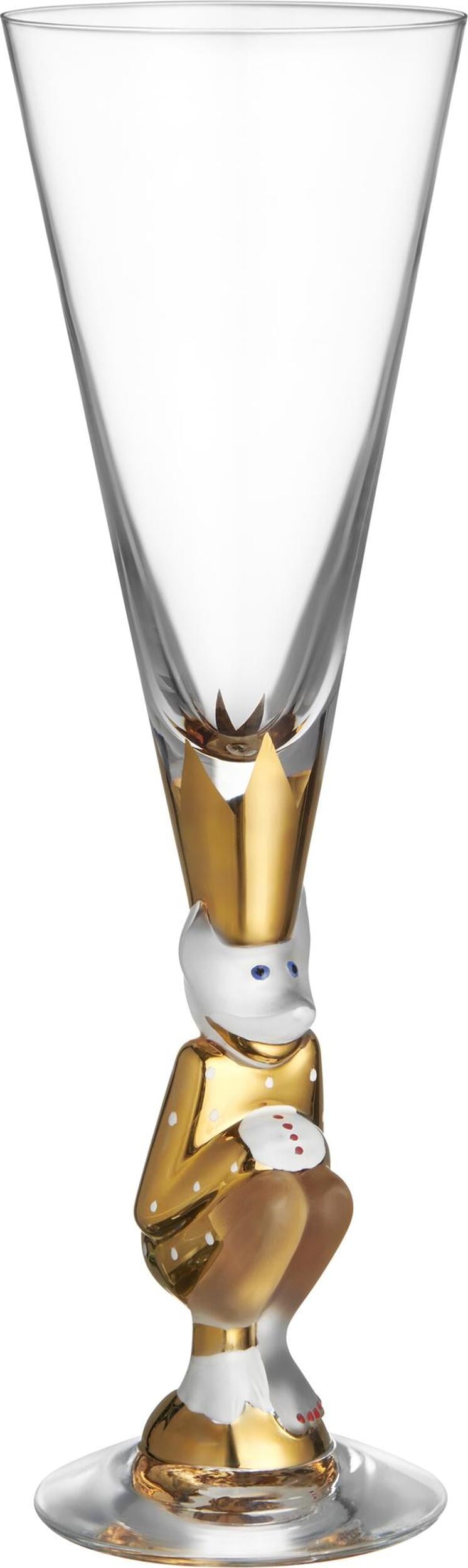 The Sparkling Devil Champagnerglas 190 ml, gold