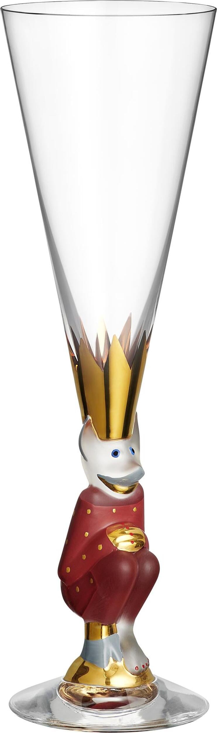 The Sparkling Devil Champagnerglas 190 ml, rot