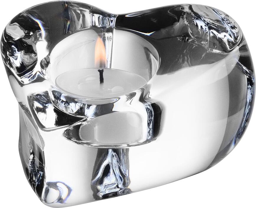 Valentino Bougeoir pour bougie chauffe-plat, forme cœur, 10,7 cm