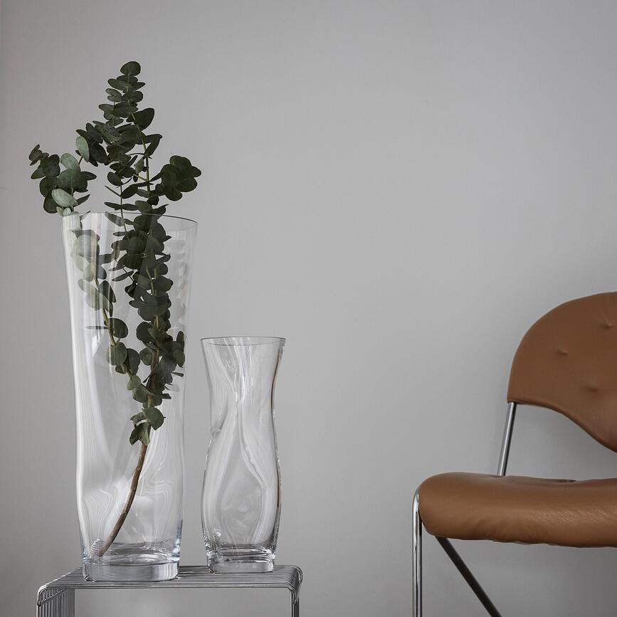 Vase Squeeze 50 cm, marron