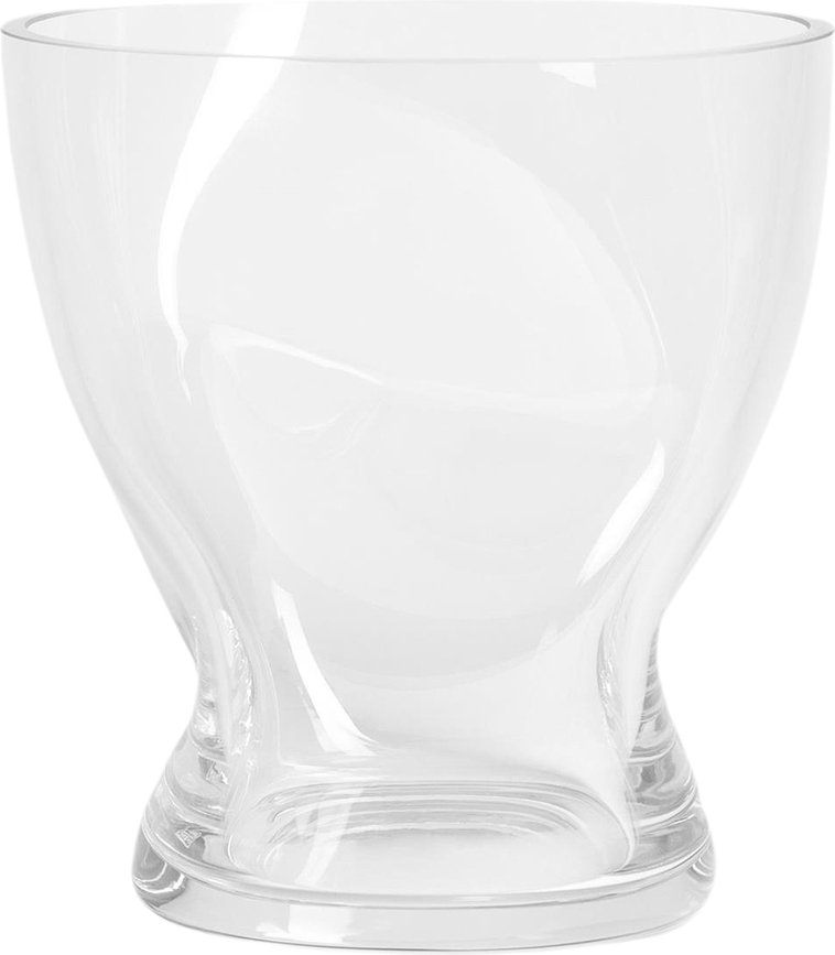 Vaso effetto stropicciato Squeeze 18 cm incolore
