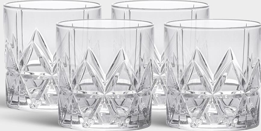 Vasos para cóctel Peak Double, 340 ml, Pack de 4