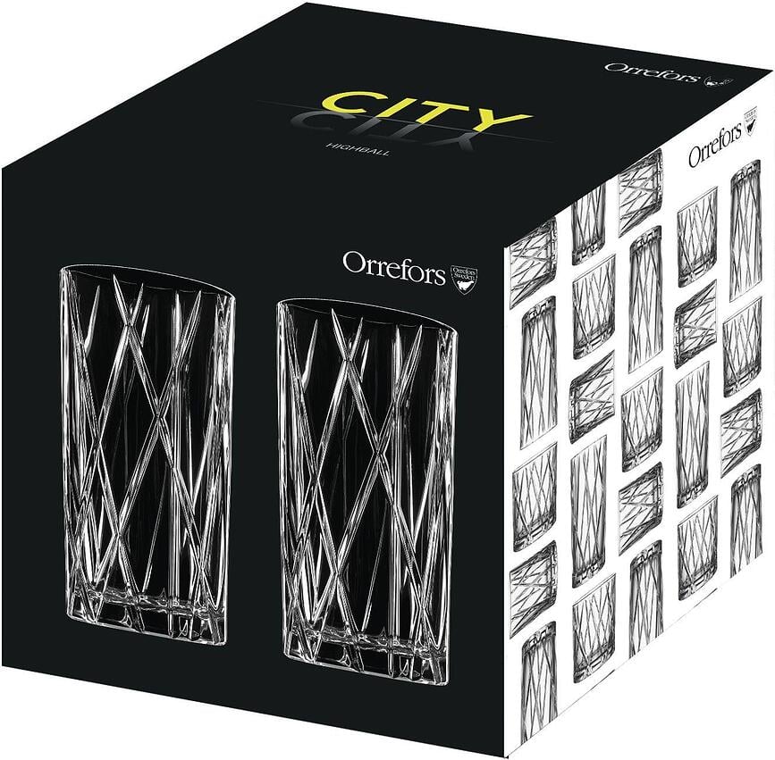 Vasos para long drinks City, 370 ml, Pack de 4