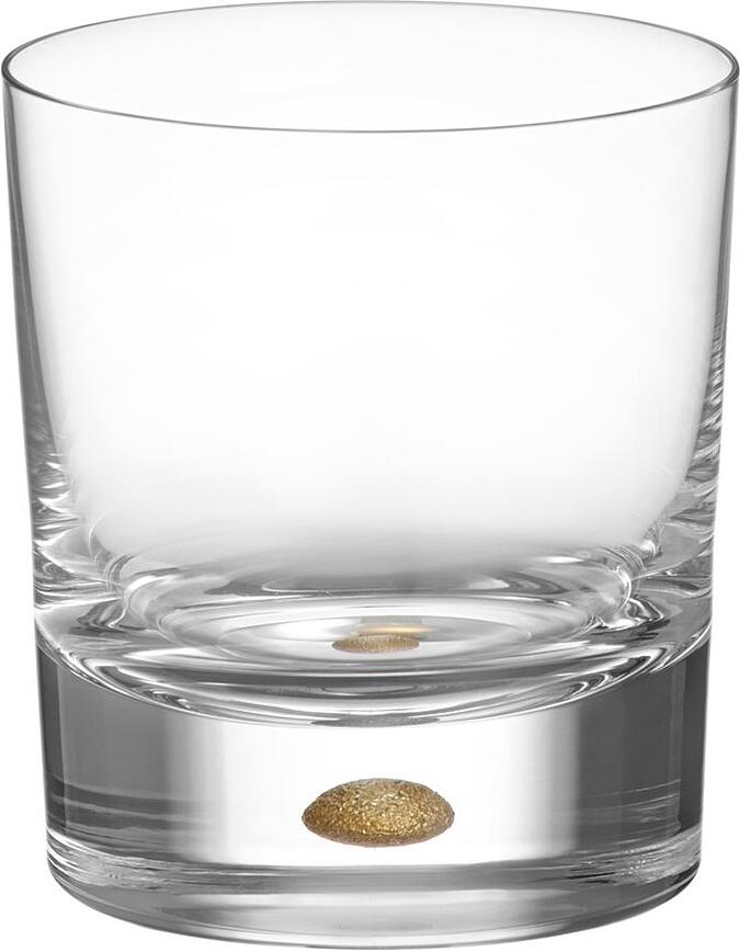 Verres à whisky Intermezzo 250 ml, dorés, lot de 2