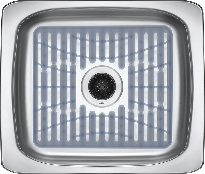 Alfombrilla para Fregadero Good Grips de silicona, 28 x 32 cm, gris