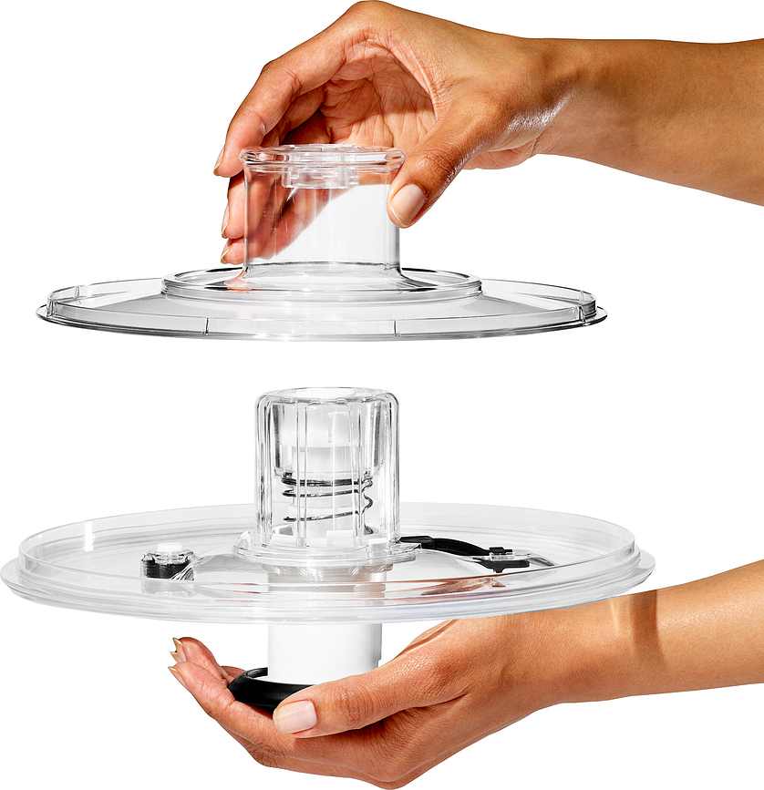 Centrifugadora de Ensaladas de cristal Good Grips, 2 en 1