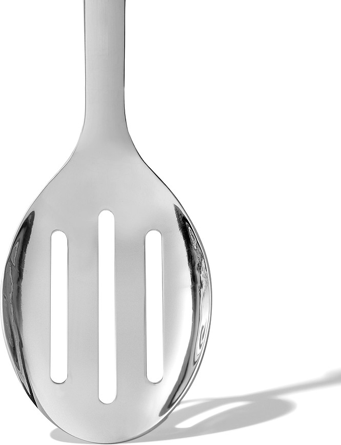 Cuchara ranurada Steel, de acero inoxidable, para servir