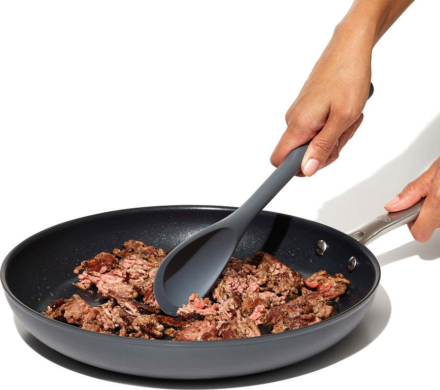 Good Grips Cuillère de cuisine flexible, en silicone, gris foncé