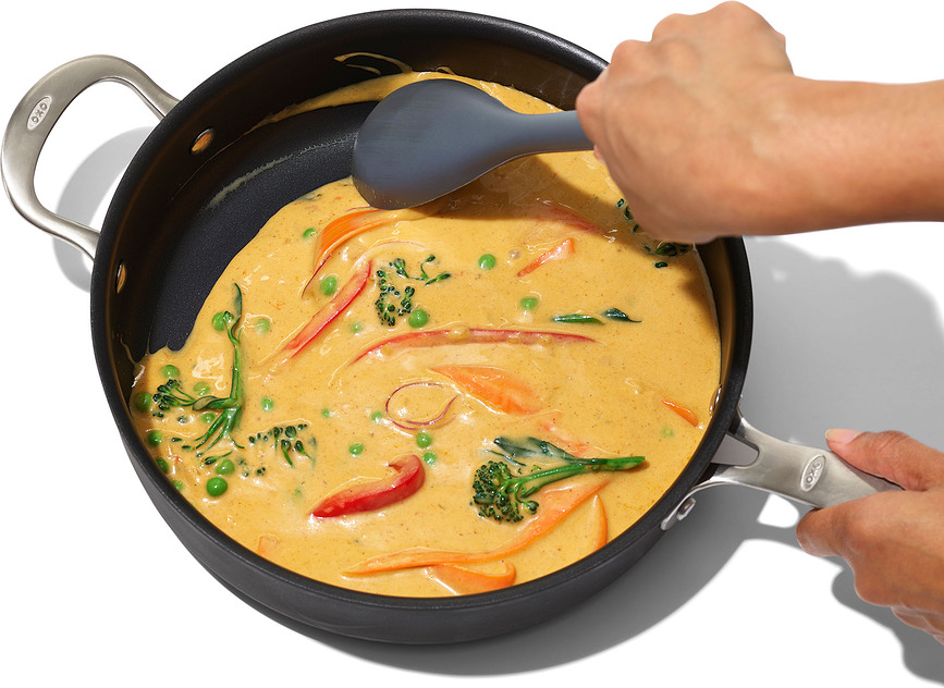 Good Grips Cuillère de cuisine flexible, en silicone, gris foncé