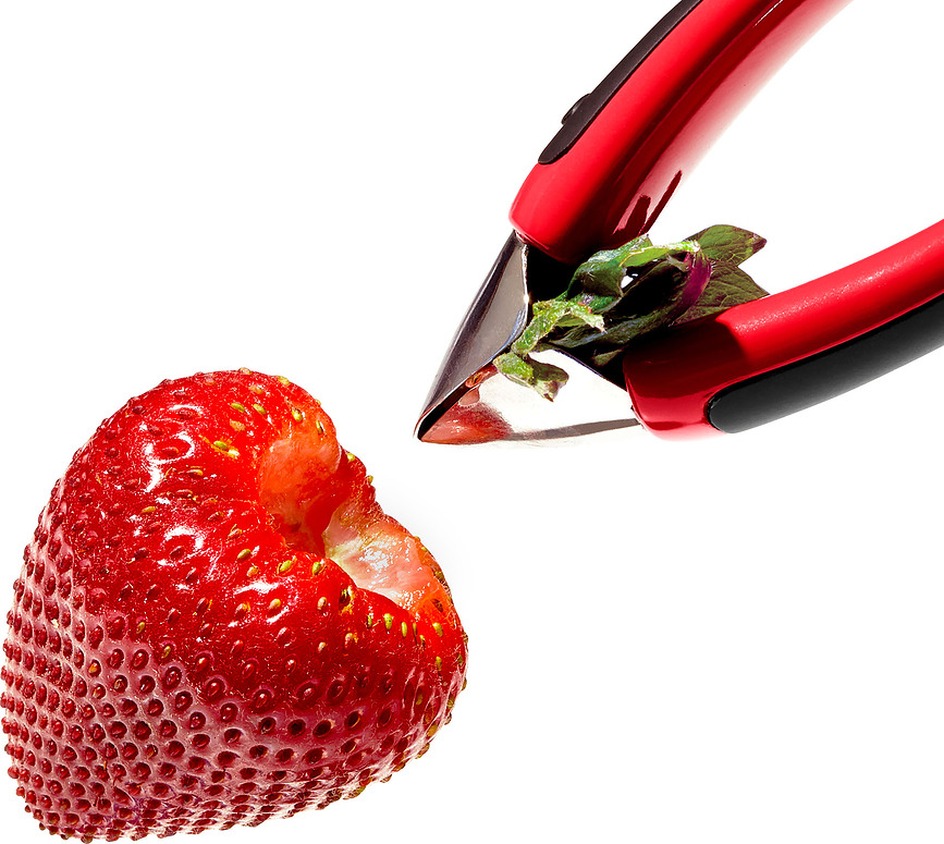 Good Grips Équeuteur de Fraises, en acier