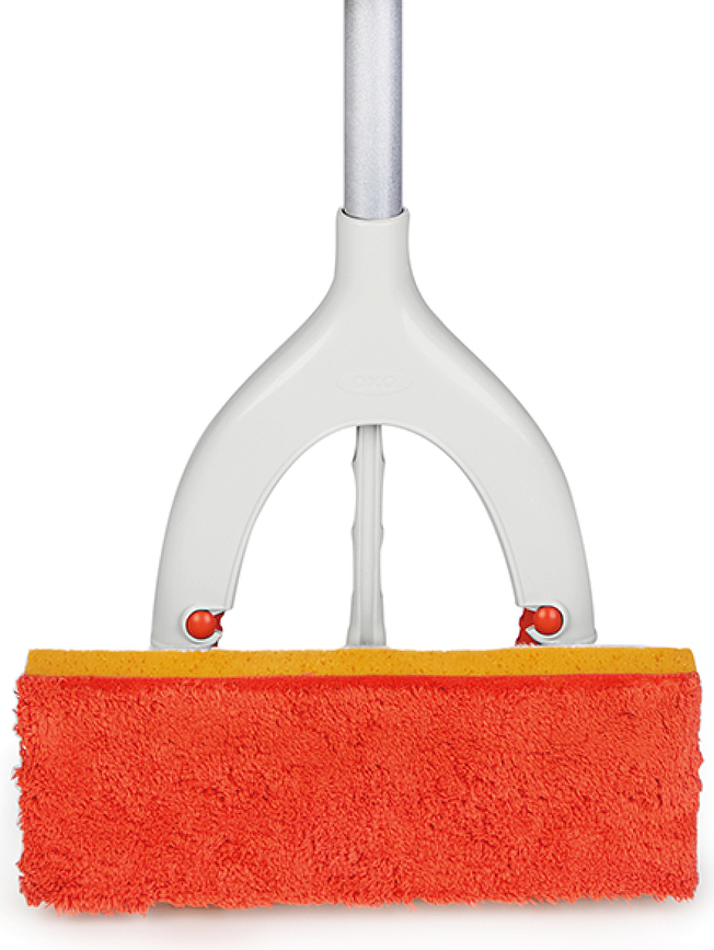 Good Grips Nadomestna gobica za ploščati mop, rdeča