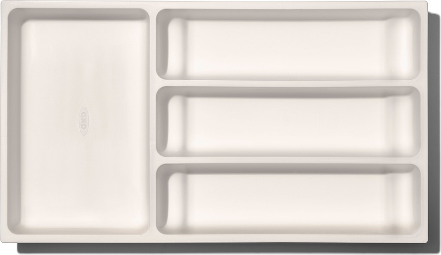 Good Grips Organizator za Ladicu podesivi 41,5 cm bijelo-sivi s pregradama