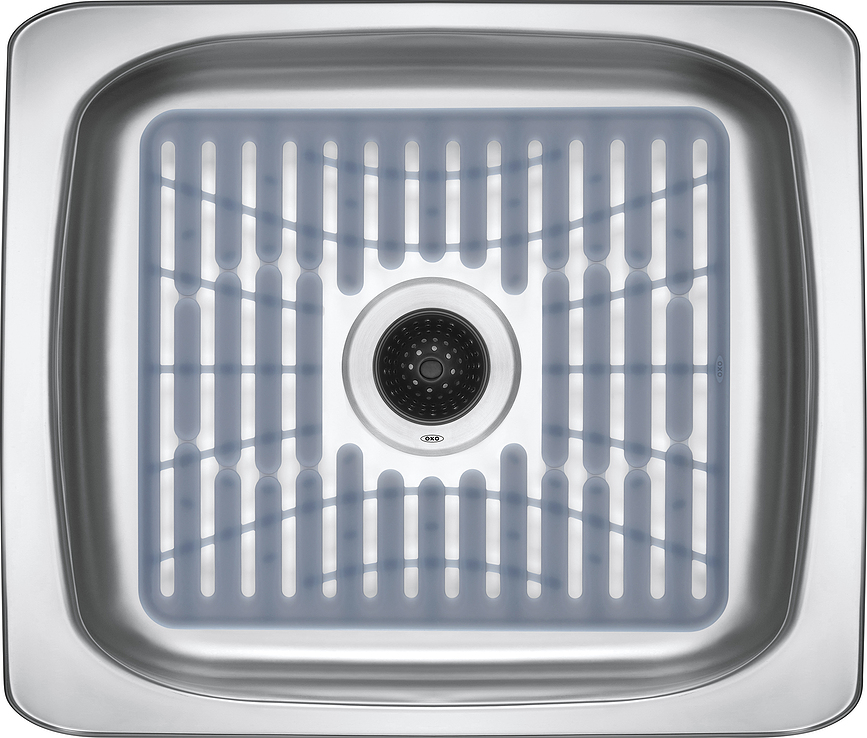 Good Grips Podloga za pomivalno korito, 28 x 32 cm, siva, silikonska