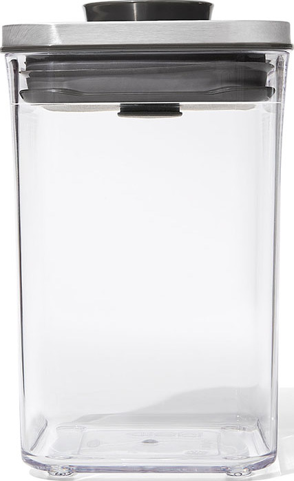 Pop2 Küchenbehälter 1 l mit Deckel aus Edelstahl