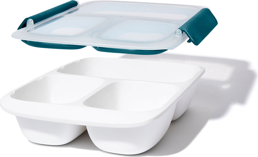 Prep & Go Posoda za malico, 0,97 l, s predelki