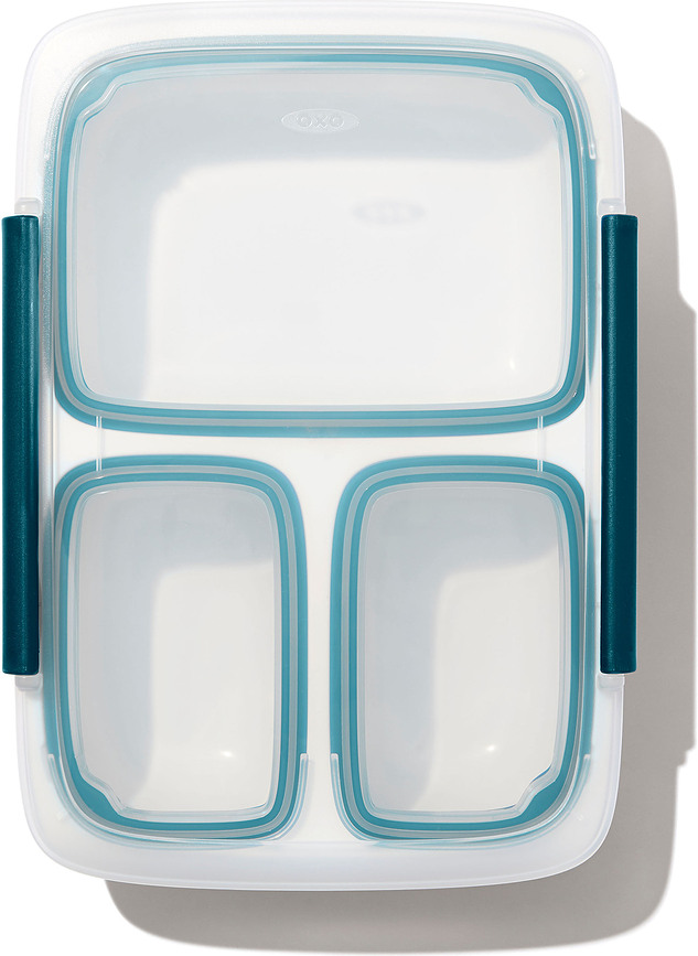 Prep & Go Posoda za malico, 0,97 l, s predelki