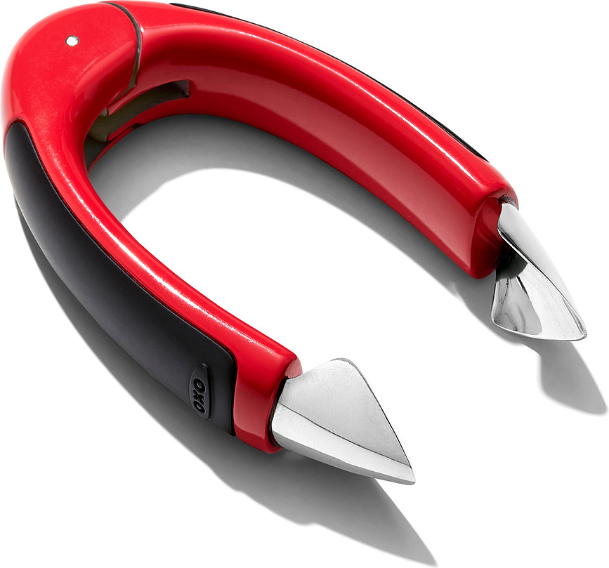 Quitahojas de acero inoxidable Good Grips, para fresas