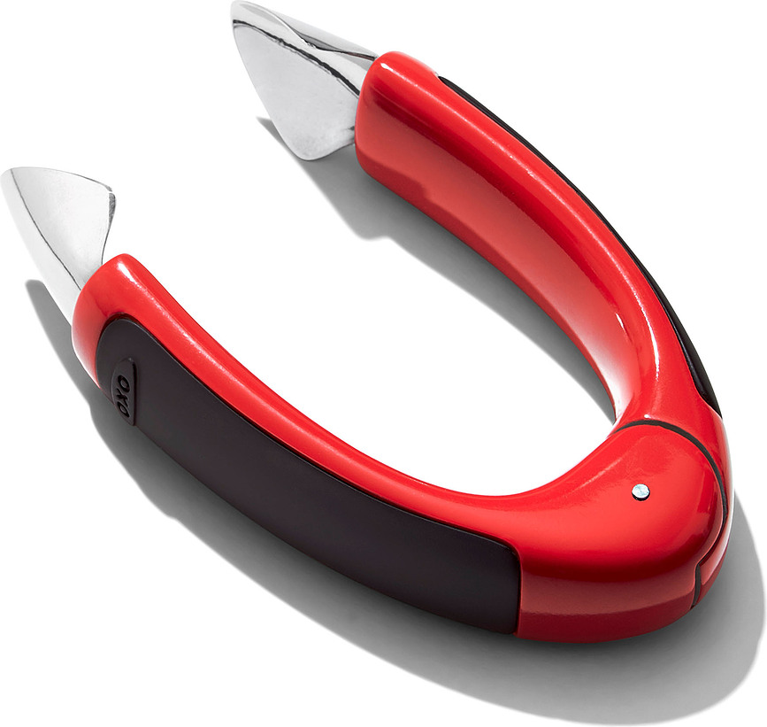 Quitahojas de acero inoxidable Good Grips, para fresas