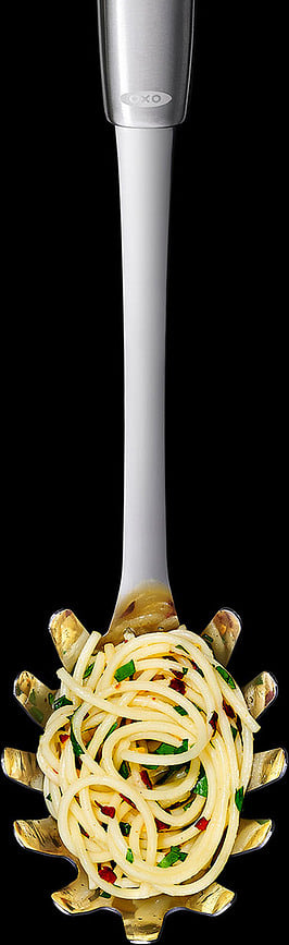 Servidor de Espaguetis de acero inoxidable Steel