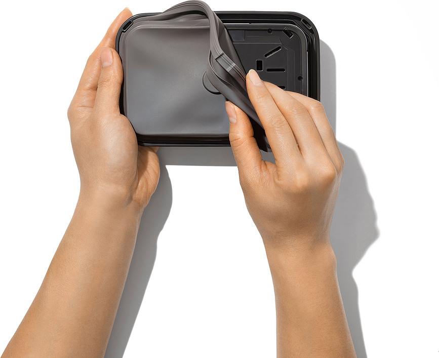 Steel Boîte de conservation rectangulaire, 2,6 L