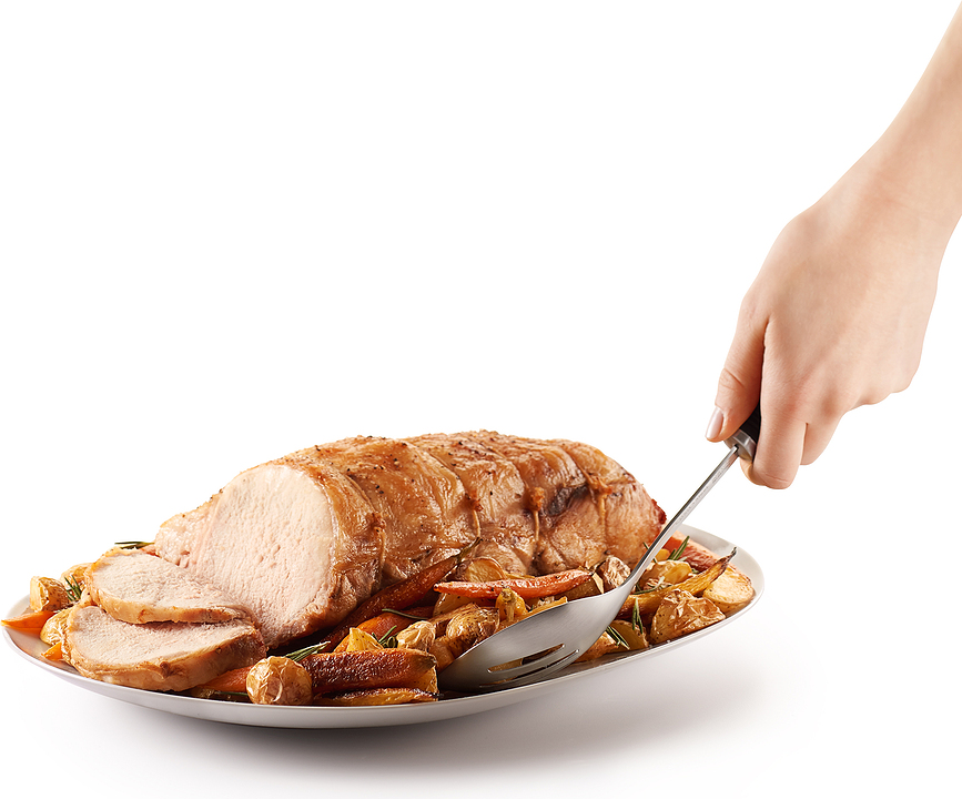 Steel Écumoire avec manche antidérapant